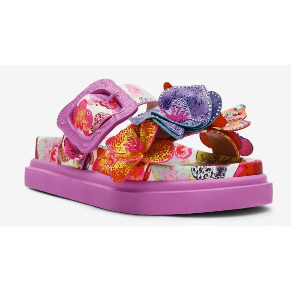 Betsey Johnson Lorayne Sandals Women's Size 8 Floral Platform New